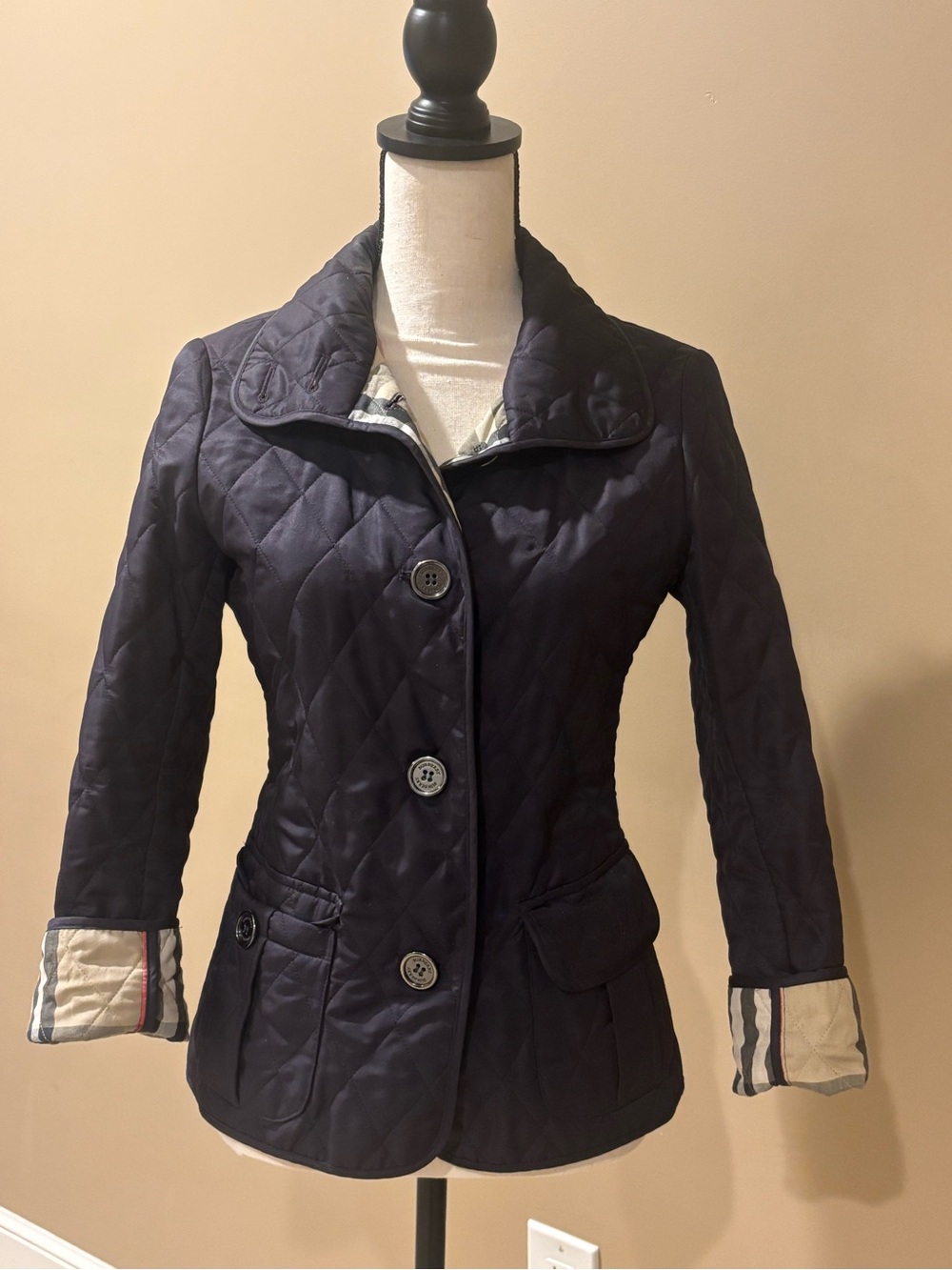 Burberry Brit Quilted Button-Front Women’s Jacket